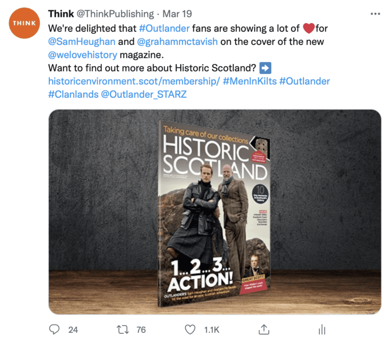 Historic Scotland tweet