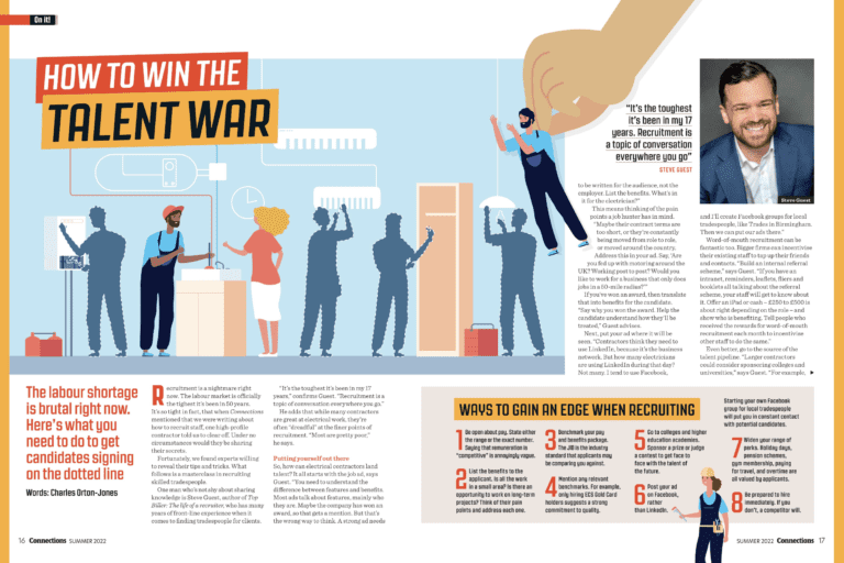 Connections magazine insert - how to win the talent war